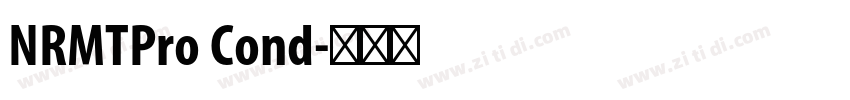 NRMTPro Cond字体转换